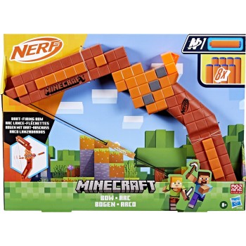 Hasbro Λαμπάδα Nerf Minecraft Bow Dart Blaster, 8 NERF N1 Βελάκια G1120 