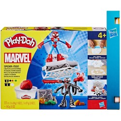 Hasbro Play-doh Marvel Spider-man Launch & Slice Battle Playset With 2 Action Figures, Ages 4+ F9827 
