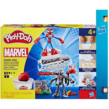 Hasbro Play-doh Marvel Spider-man Launch & Slice Battle Playset With 2 Action Figures, Ages 4+ F9827 
