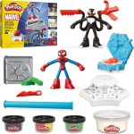 Hasbro Λαμπάδα Play-doh Marvel Spider-man Launch & Slice Battle Playset With 2 Action Figures, Ages 4+ F9827 