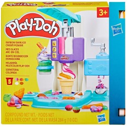 Hasbro Play-doh Rainbow Swirl Ice Cream Playset, Arts and Crafts Toys for Ages 3+ G0028 