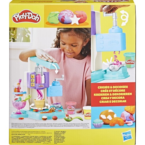 Hasbro Λαμπάδα Play-doh Rainbow Swirl Ice Cream Playset, Arts and Crafts Toys for Ages 3+ G0028 