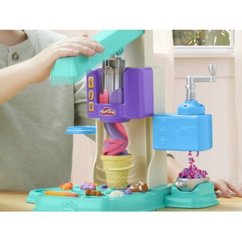 Hasbro Play-doh Rainbow Swirl Ice Cream Playset, Arts and Crafts Toys for Ages 3+ G0028 