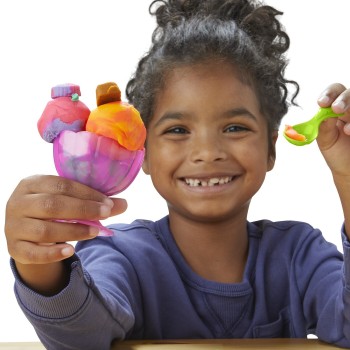 Hasbro Λαμπάδα Play-doh Rainbow Swirl Ice Cream Playset, Arts and Crafts Toys for Ages 3+ G0028 