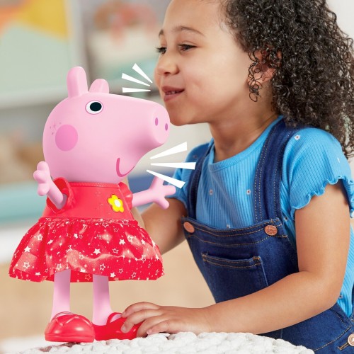 Hasbro Peppa Pig Peppa’s Muddy Puddles Party Musical Dancing Doll, Interactive Electronic Preschool Toys for 3 Year Old Girls an