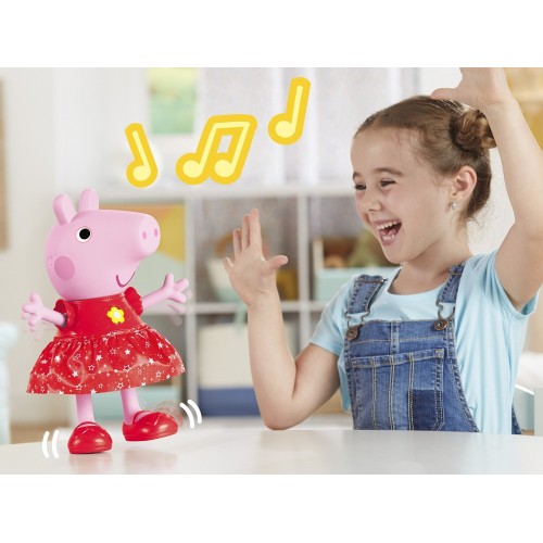 Hasbro Peppa Pig Peppa’s Muddy Puddles Party Musical Dancing Doll, Interactive Electronic Preschool Toys for 3 Year Old Girls an