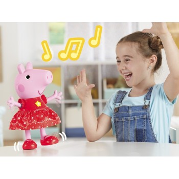 Hasbro Peppa Pig Peppa’s Muddy Puddles Party Musical Dancing Doll, Interactive Electronic Preschool Toys for 3 Year Old Girls an