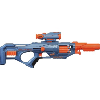 Hasbro Nerf Elite 2.0 Eaglepoint Rd-8 Blaster -- 8-dart Drum, Detachable Scope and Barrel, 16 Nerf Darts, Bolt Action F0423 