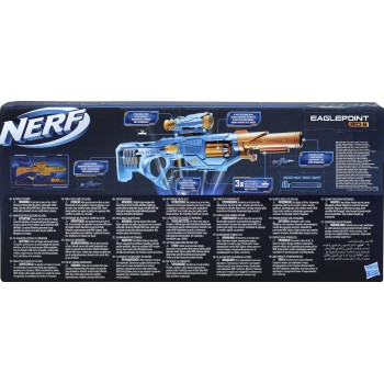 Hasbro Λαμπάδα Nerf Elite 2.0 Eaglepoint Rd-8 Blaster -- 8-dart Drum, Detachable Scope and Barrel, 16 Nerf Darts, Bolt Action F0