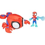 Hasbro Λαμπάδα spidey and his amazing friends  water-webs spider crab submarine toy, red G0663 / G1464 