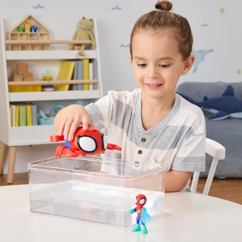 Hasbro spidey and his amazing friends  water-webs spider crab submarine toy, red G0663 / G1464 