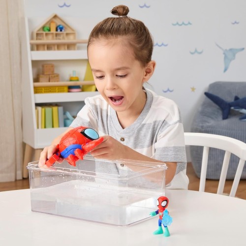 Hasbro spidey and his amazing friends  water-webs spider crab submarine toy, red G0663 / G1464 