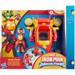 Hasbro Λαμπάδα iron man and his awesome friends  2-in-1 mech suit and vehicle, action figu G1258 / G1474 