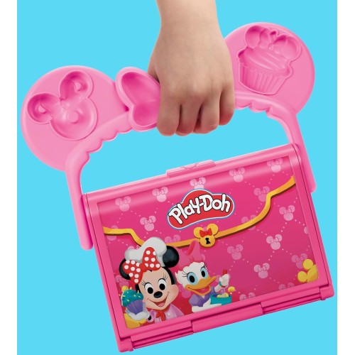 Hasbro play-doh  junior on-the-go bakery playset with minnie mouse, play food pres G3108 