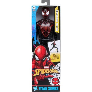 Hasbro spider-man titan series miles morales action figure, 30-cm-scale 12 inch su G2716 / G2857 