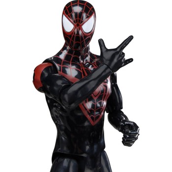 Hasbro Λαμπάδα spider-man titan series miles morales action figure, 30-cm-scale 12 inch su G2716 / G2857 