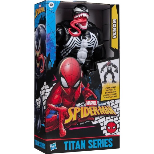 Hasbro spider-man titan series venom deluxe action figure, 30-cm-scale 12 inch sup G2717 