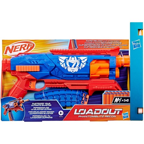 Hasbro nerf loadout phantom blitz recon blaster blaster phantom blitz recone, dart G3372 