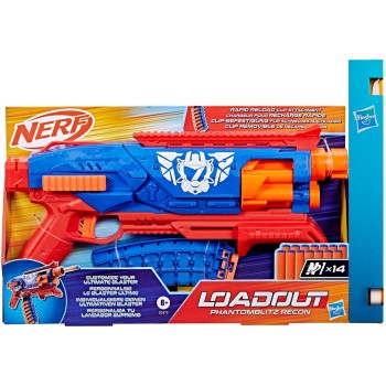 Hasbro nerf loadout phantom blitz recon blaster blaster phantom blitz recone, dart G3372 