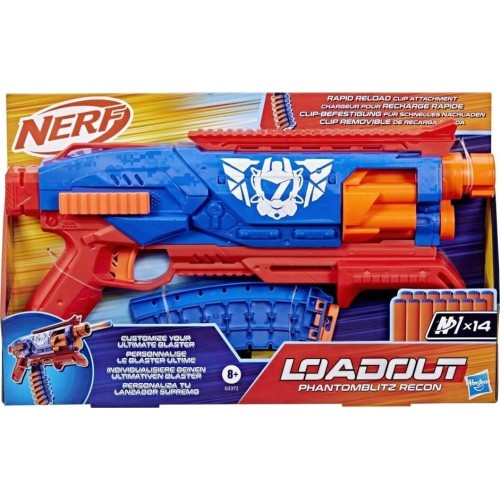 Hasbro nerf loadout phantom blitz recon blaster blaster phantom blitz recone, dart G3372 