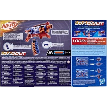 Hasbro Λαμπάδα nerf loadout phantom blitz recon blaster blaster phantom blitz recone, dart G3372 
