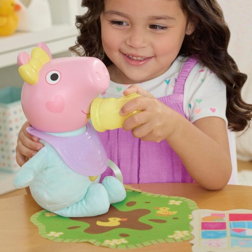 Hasbro Λαμπάδα peppa pig oinks and snuggles evie  baby doll, 28 cm G1637 