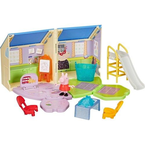 Hasbro Λαμπάδα Peppa Pig Peppas Pop-open Playgroup Playset, Rosa G0530 