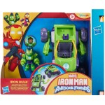 Hasbro Λαμπάδα iron man and his awesome friends  iron hulk 2-in-1 mech suit and vehicle, a G1258 / G1475 