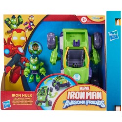 Hasbro Λαμπάδα iron man and his awesome friends  iron hulk 2-in-1 mech suit and vehicle, a G1258 / G1475 