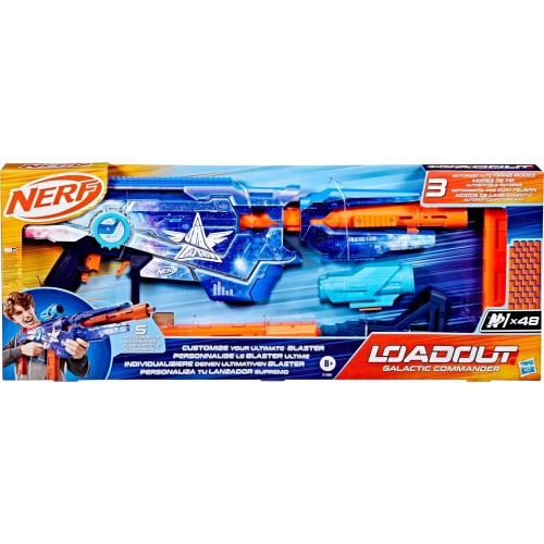 Hasbro nerf loadout galactic commander blaster, motorised dart blaster with 3 firi G1580 