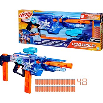 Hasbro Λαμπάδα nerf loadout galactic commander blaster, motorised dart blaster with 3 firi G1580 