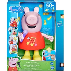 Hasbro peppa pig talk and  peppa doll - english version, pink, 20 cm G0518 
