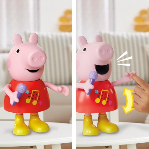 Hasbro peppa pig talk and  peppa doll - english version, pink, 20 cm G0518 