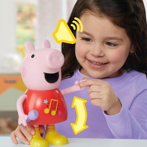 Hasbro peppa pig talk and  peppa doll - english version, pink, 20 cm G0518 