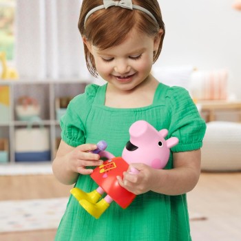 Hasbro Λαμπάδα peppa pig talk and  peppa doll - english version, pink, 20 cm G0518 
