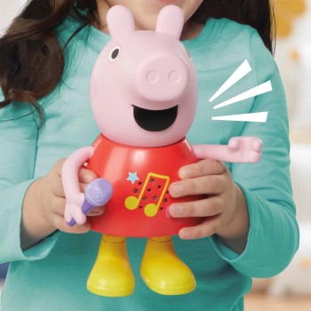 Hasbro peppa pig talk and  peppa doll - english version, pink, 20 cm G0518 