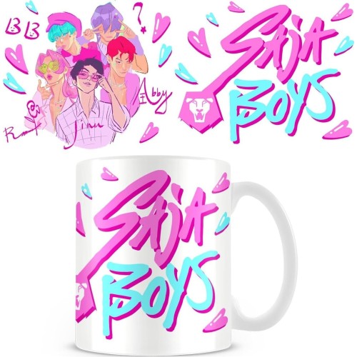 Pyramid International pyramid  kpop demon hunters saja boys heart sketch mug - ceramic 11oz coffe MG2510651C 5063457074265