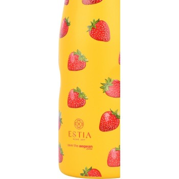 Estia Thermos Travel Flask Save the Aegean 500ml Berry Bright 01-31534 5207158031534
