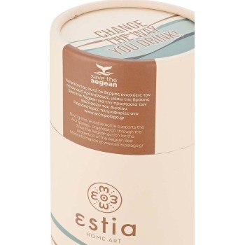 Estia Thermos Travel Cup Save the Aegean 500ml Ecozen Horizon 01-22785 5207158022785