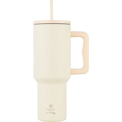 Estia Thermos Straw Tumbler XL Save the Aegean 1200ml Lily White 01-32197 5207158032197