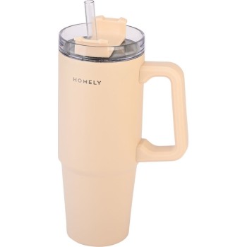 Estia Thermos Straw Tumbler 900ml Sandstone 01-34504 5207158034504