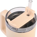 Estia Thermos Straw Tumbler 900ml Sandstone 01-34504 5207158034504
