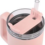 Estia Thermos Straw Tumbler 900ml Rose Quartz 01-34535 5207158034535