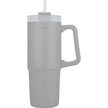 Estia Thermos Straw Tumbler 900ml Pebble Gray 01-34542 5207158034542