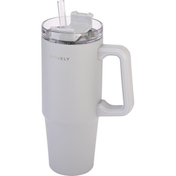 Estia Thermos Straw Tumbler 900ml Pebble Gray 01-34542 5207158034542