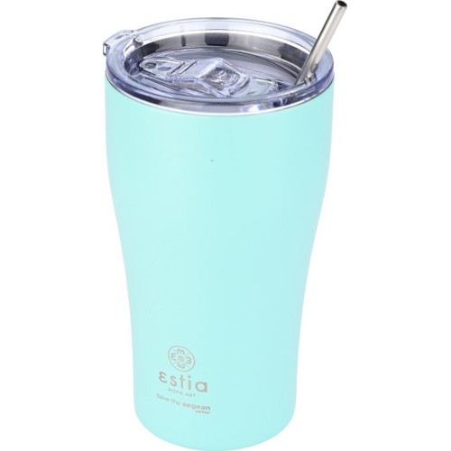 Estia Thermos Coffee Mug Save the Aegean 500ml Bermuda Green 01-23171 5207158023171