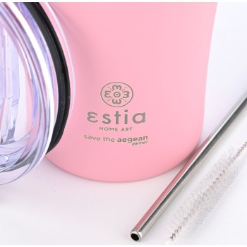 Estia Θερμος Coffee Mug Save the Aegean 500ml Blossom Rose 01-23157 5207158023157