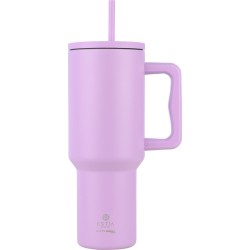 Estia Θερμος Straw Tumbler XL Save the Aegean 1200ml Lavender Purple 01-32227 5207158032227