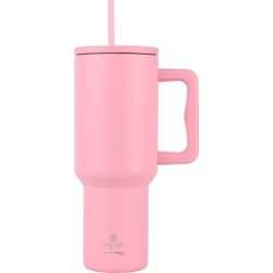 Estia Thermos Straw Tumbler XL Save the Aegean 1200ml Blossom Rose 01-32210 5207158032210