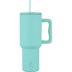 Estia Θερμος Straw Tumbler XL Save the Aegean 1200ml Bermuda Green 01-32203 5207158032203